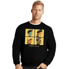 Load image into Gallery viewer, Shirts Crewneck Sweater, Unisex / Small / Black Cobra Days