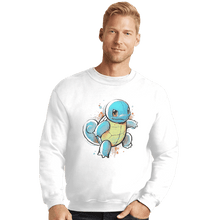 Load image into Gallery viewer, Shirts Crewneck Sweater, Unisex / Small / White Water Ink