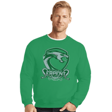 Load image into Gallery viewer, Shirts Crewneck Sweater, Unisex / Small / Irish Green Slytherin Serpents