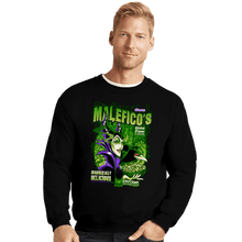 Load image into Gallery viewer, Shirts Crewneck Sweater, Unisex / Small / Black Maleficent Cereal