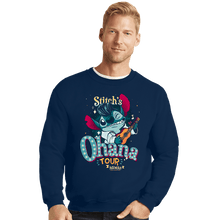 Load image into Gallery viewer, Daily_Deal_Shirts Crewneck Sweater, Unisex / Small / Navy Ohana Tour