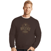 Load image into Gallery viewer, Shirts Crewneck Sweater, Unisex / Small / Dark Chocolate Rivendell Cider