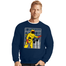 Load image into Gallery viewer, Shirts Crewneck Sweater, Unisex / Small / Navy A Match Made In Space