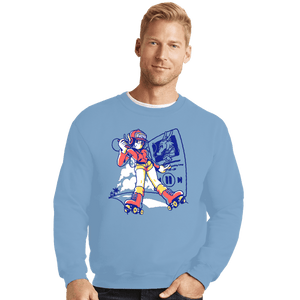 Shirts Crewneck Sweater, Unisex / Small / Powder Blue Opening Song