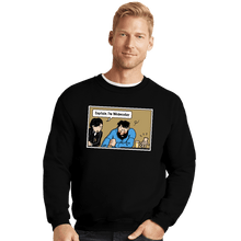 Load image into Gallery viewer, Secret_Shirts Crewneck Sweater, Unisex / Small / Black Wednesday Meme