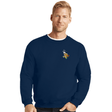 Load image into Gallery viewer, Secret_Shirts Crewneck Sweater, Unisex / Small / Navy Mjolnir Bros