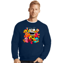 Load image into Gallery viewer, Secret_Shirts Crewneck Sweater, Unisex / Small / Navy Pac-Man World
