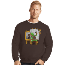 Load image into Gallery viewer, Shirts Crewneck Sweater, Unisex / Small / Dark Chocolate Heroic Self Portrait