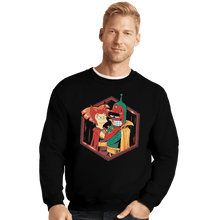 Load image into Gallery viewer, Shirts Crewneck Sweater, Unisex / Small / Black A Futuristic Couple
