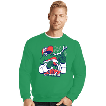 Load image into Gallery viewer, Shirts Crewneck Sweater, Unisex / Small / Irish Green Slippy Toad