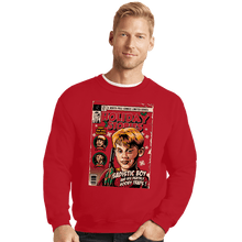 Load image into Gallery viewer, Daily_Deal_Shirts Crewneck Sweater, Unisex / Small / Red Holiday Stories