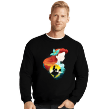 Load image into Gallery viewer, Secret_Shirts Crewneck Sweater, Unisex / Small / Black Ariel Shadows