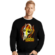 Load image into Gallery viewer, Daily_Deal_Shirts Crewneck Sweater, Unisex / Small / Black General Kenobi Meme