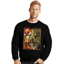 Load image into Gallery viewer, Daily_Deal_Shirts Crewneck Sweater, Unisex / Small / Black Samurai Sukubi vs Shurekku
