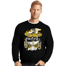 Load image into Gallery viewer, Shirts Crewneck Sweater, Unisex / Small / Black Attack on Moon