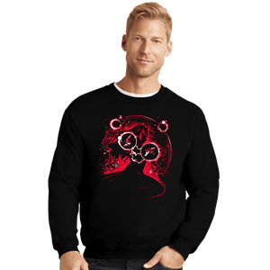 Daily_Deal_Shirts Crewneck Sweater, Unisex / Small / Black Scarlet Chaos