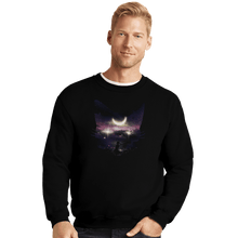 Load image into Gallery viewer, Secret_Shirts Crewneck Sweater, Unisex / Small / Black Moon Chaser Secret Sale
