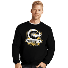 Load image into Gallery viewer, Shirts Crewneck Sweater, Unisex / Small / Black Hufflepuff Badgers