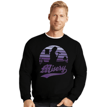 Load image into Gallery viewer, Shirts Crewneck Sweater, Unisex / Small / Black Misery Sunset