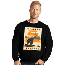 Load image into Gallery viewer, Secret_Shirts Crewneck Sweater, Unisex / Small / Black Wakanda Vacation