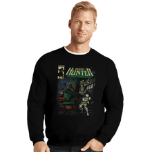 Load image into Gallery viewer, Daily_Deal_Shirts Crewneck Sweater, Unisex / Small / Black Bounty Hunter Comic