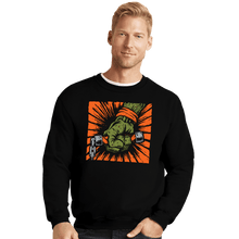 Load image into Gallery viewer, Shirts Crewneck Sweater, Unisex / Small / Black Saint Pizza