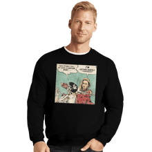 Load image into Gallery viewer, Shirts Crewneck Sweater, Unisex / Small / Black I'm Captain Marvel!