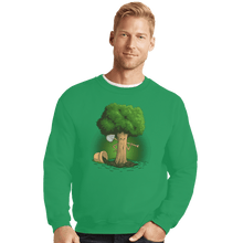 Load image into Gallery viewer, Shirts Crewneck Sweater, Unisex / Small / Irish Green Plant A Tree