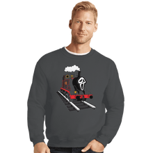 Load image into Gallery viewer, Shirts Crewneck Sweater, Unisex / Small / Charcoal Ghostface Train