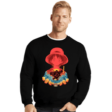 Load image into Gallery viewer, Shirts Crewneck Sweater, Unisex / Small / Black Luffy Shadow