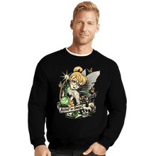 Load image into Gallery viewer, Daily_Deal_Shirts Crewneck Sweater, Unisex / Small / Black Believe In Fairies
