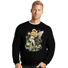 Load image into Gallery viewer, Daily_Deal_Shirts Crewneck Sweater, Unisex / Small / Black Believe In Fairies