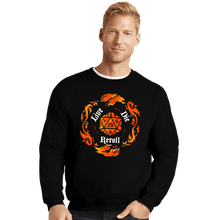 Load image into Gallery viewer, Daily_Deal_Shirts Crewneck Sweater, Unisex / Small / Black Reroll The Dice