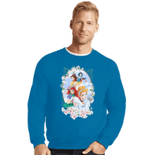 Load image into Gallery viewer, Shirts Crewneck Sweater, Unisex / Small / Sapphire Sailor Princesses