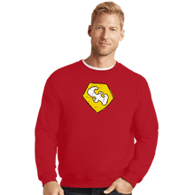 Load image into Gallery viewer, Secret_Shirts Crewneck Sweater, Unisex / Small / Red Dove Of Peace
