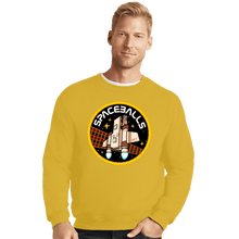 Load image into Gallery viewer, Daily_Deal_Shirts Crewneck Sweater, Unisex / Small / Gold Vintage Spaceballs