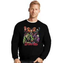 Load image into Gallery viewer, Shirts Crewneck Sweater, Unisex / Small / Black Morgue Stars