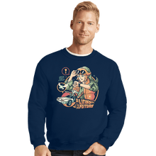 Load image into Gallery viewer, Daily_Deal_Shirts Crewneck Sweater, Unisex / Small / Navy Link To The Future