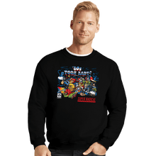 Load image into Gallery viewer, Daily_Deal_Shirts Crewneck Sweater, Unisex / Small / Black 80s Toon Kart