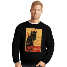 Load image into Gallery viewer, Shirts Crewneck Sweater, Unisex / Small / Black Chat Zombi