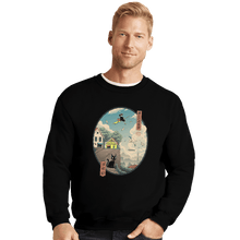 Load image into Gallery viewer, Shirts Crewneck Sweater, Unisex / Small / Black Ukiyo-e Delivery