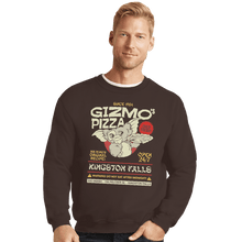 Load image into Gallery viewer, Shirts Crewneck Sweater, Unisex / Small / Dark Chocolate Gizmo's Pizza