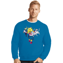 Load image into Gallery viewer, Shirts Crewneck Sweater, Unisex / Small / Sapphire Moon Cat Lady