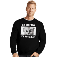Load image into Gallery viewer, Shirts Crewneck Sweater, Unisex / Small / Black Zoom Cat