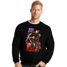 Load image into Gallery viewer, Shirts Crewneck Sweater, Unisex / Small / Black Asteroid Blues