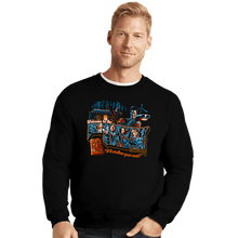 Load image into Gallery viewer, Daily_Deal_Shirts Crewneck Sweater, Unisex / Small / Black Welcome To The Knowby Cabin