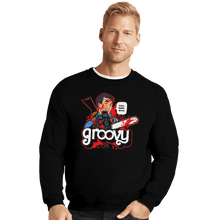 Load image into Gallery viewer, Shirts Crewneck Sweater, Unisex / Small / Black Heartthrob Ash