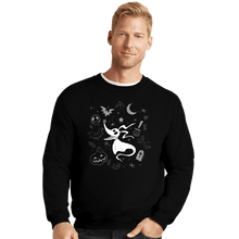 Load image into Gallery viewer, Daily_Deal_Shirts Crewneck Sweater, Unisex / Small / Black Ghost Best Friend
