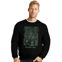 Load image into Gallery viewer, Shirts Crewneck Sweater, Unisex / Small / Black Terrible Fate