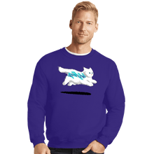 Load image into Gallery viewer, Secret_Shirts Crewneck Sweater, Unisex / Small / Violet Jazz Cat